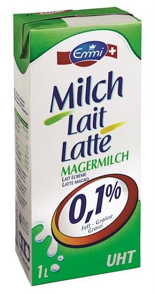 Magermilch UHT 0.1% lt