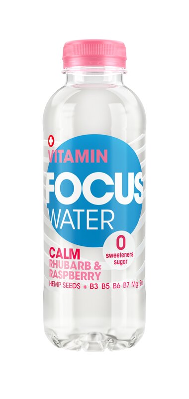 Focuswater Calm Rhabarber & Himbeer