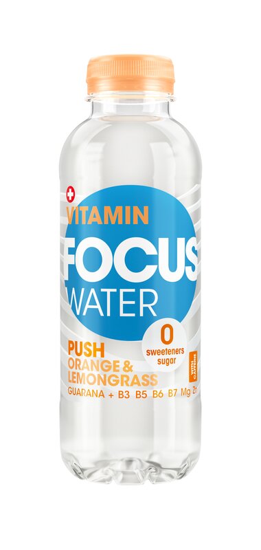 Focuswater Push Orange & Zitronengras 