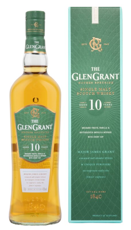 Glen Grant 10 Years Single Malt Scotch Whisky 40°